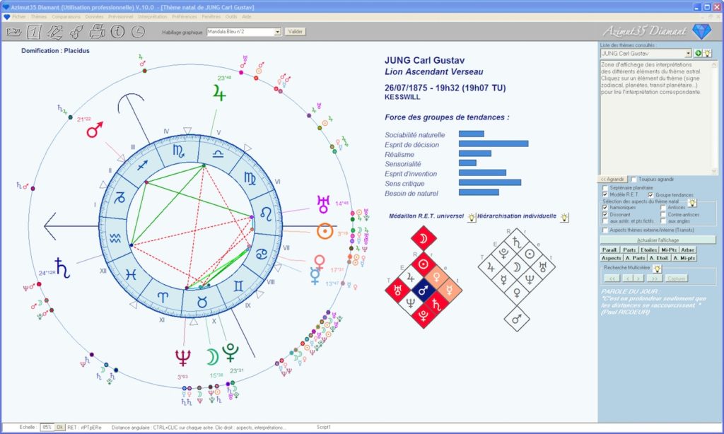 Logiciel d'astrologie Azimut35